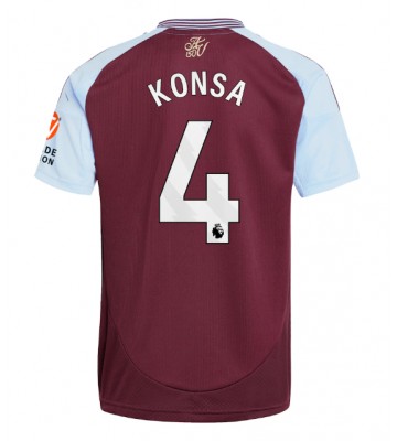 Aston Villa Ezri Konsa #4 Hemmatröja 2024-25 Kortärmad